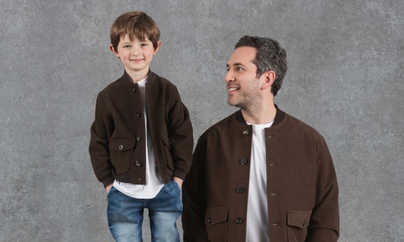 A Private White V.C. matching Father & Son Luxury Moleskin Bomber