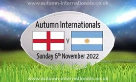ENG vs ARG- 2 Tickets on Sunday 6th Nov 2022 at Twickenham
