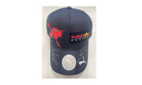 Oracle Red Bull Racing Cap signed by Max Verstappen and Sergio Perez