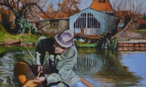 Painting by Colin Anderson - 'Ferryman'