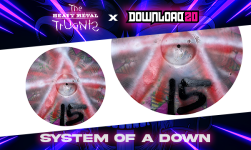 SYSTEM OF A DOWN: Handpainted Cymbal by John Dolmayan + Ltd Edition Picture Disc- Mezomarize