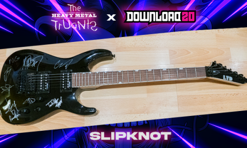 SLIPKNOT: Signed ESP MH100 Black Guitar