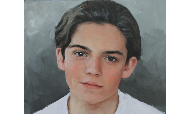 Oil-on canvas portrait by artist Taina Pearson