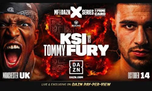 Two VIP tickets to KSI vs Tommy Fury on 14 Oct