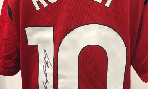 Manchester United Shirt signed by Wayne Rooney