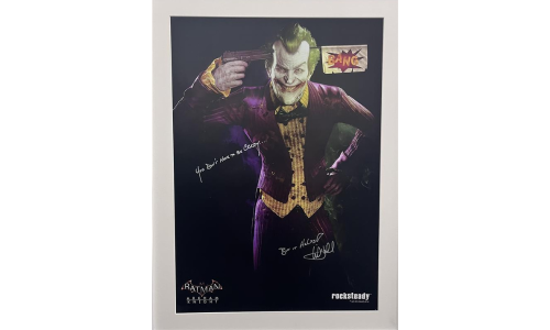 Joker framed print signed by Mark Hamill (only two ever signed by him)