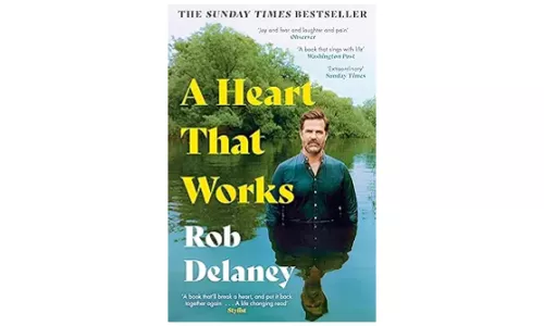Signed copy of Rob Delaney's book, A Heart that works